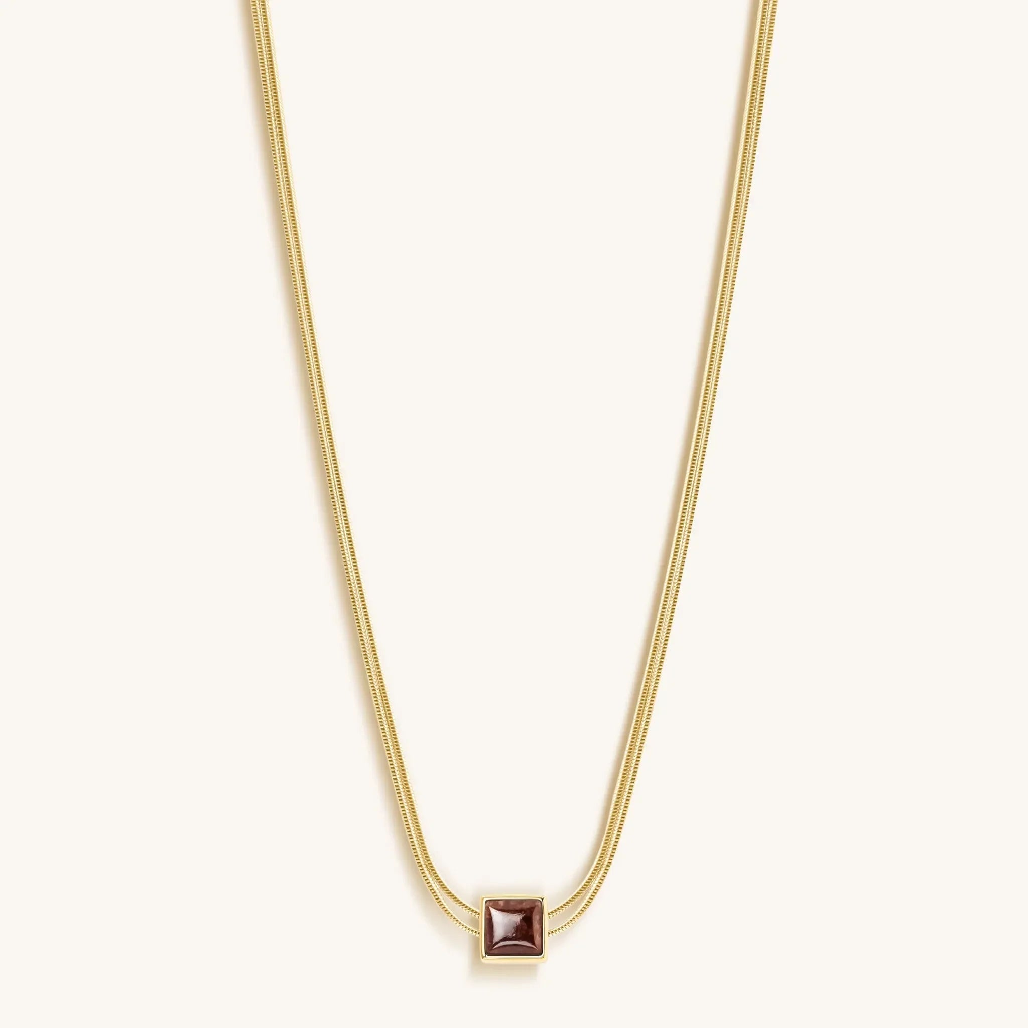 Love & Cherish - Ruby Evil Eye July Birthstone Necklace - Che Cose Belle