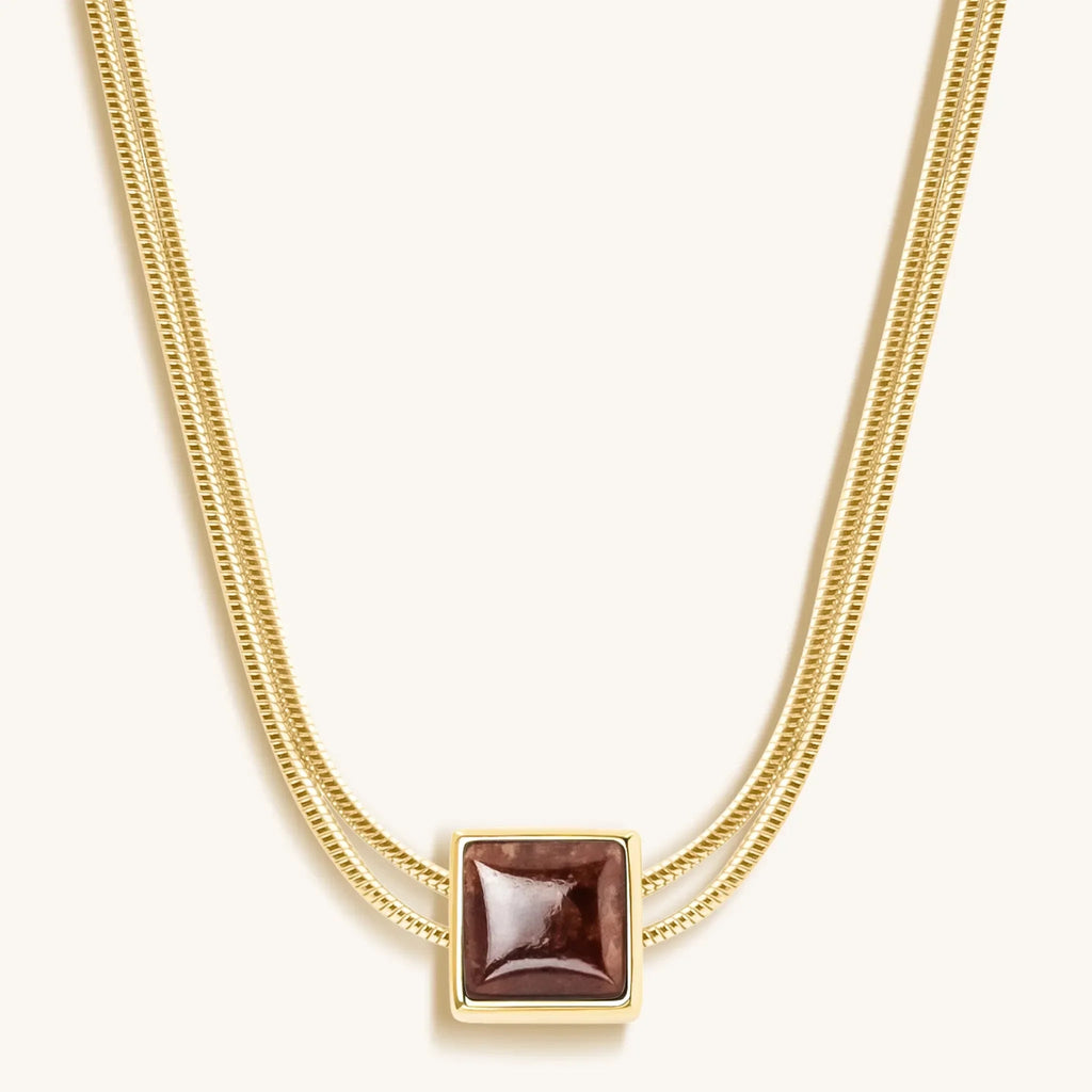 Love & Cherish - Ruby Evil Eye July Birthstone Necklace - Che Cose Belle