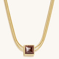 Love & Cherish - Ruby Evil Eye July Birthstone Necklace - Che Cose Belle
