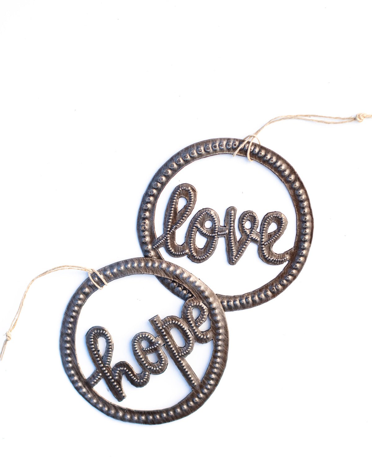 Love Circle Metal Art Ornament - Che Cose Belle