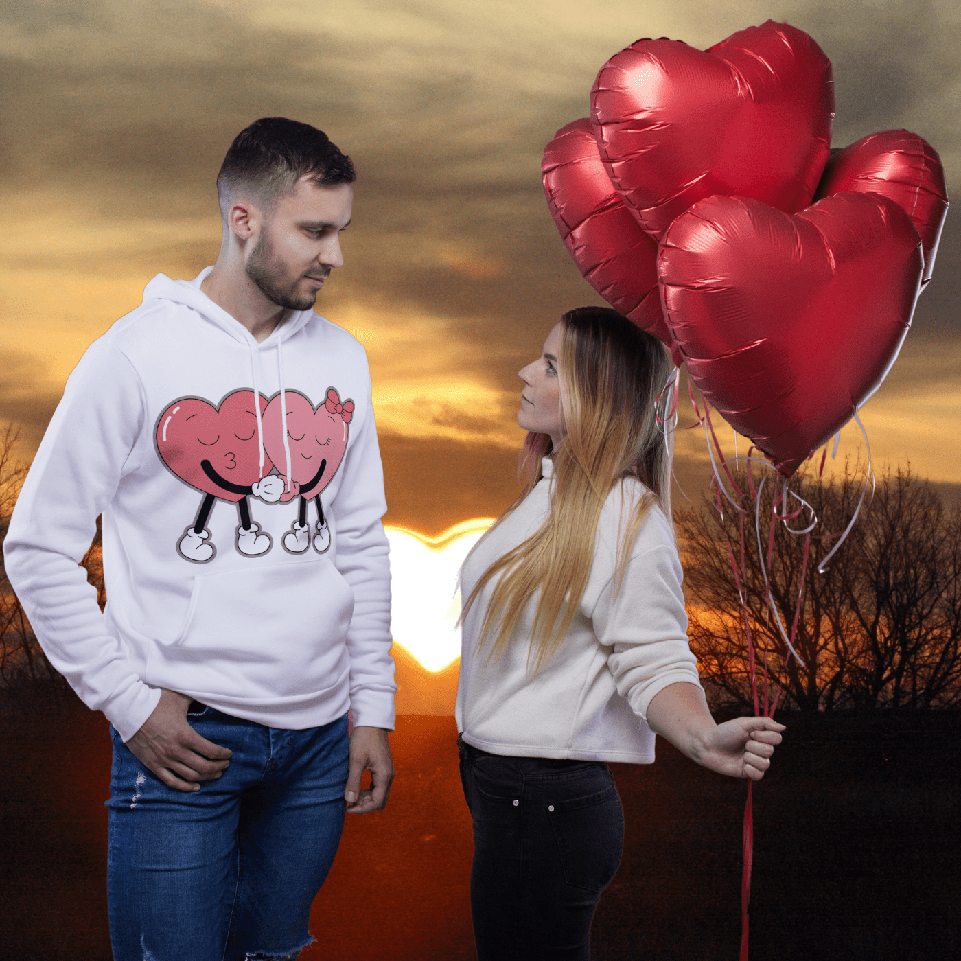 Love Connection Hoodie - Perfect for Couples - Che Cose Belle