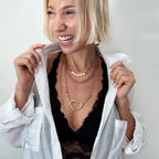 Love Open Heart Long Chain Necklace - Che Cose Belle