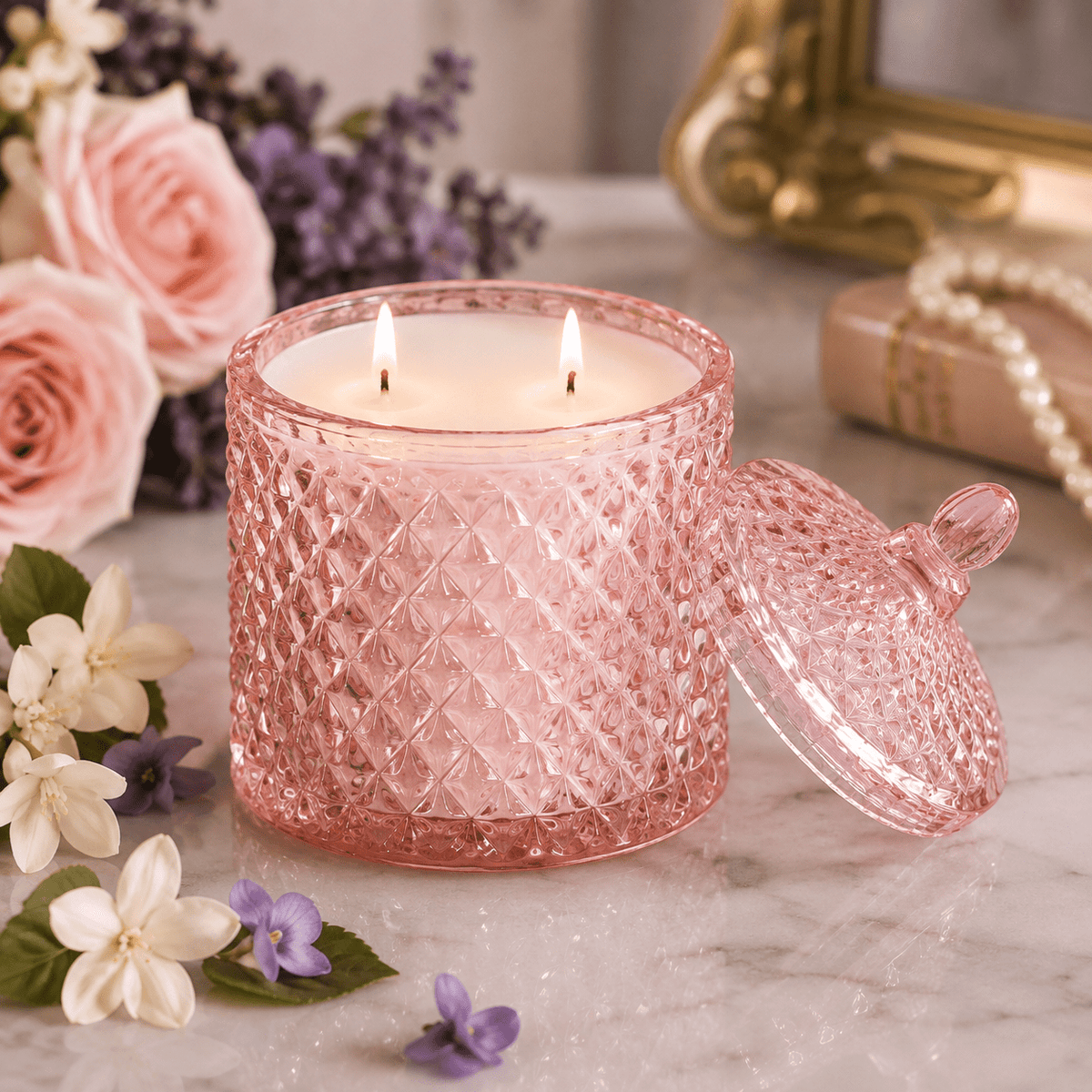 LOVE Scented Candle Home Decor Designer Inspired by Romance - Che Cose Belle