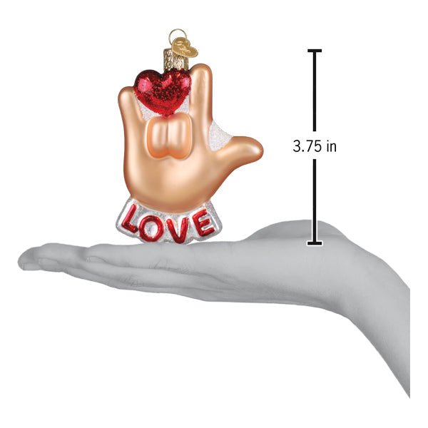 Love Sign Language Ornament - Che Cose Belle