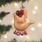 Love Sign Language Ornament - Che Cose Belle