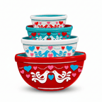 Lovebirds Nesting Bowls Brooch by Lipstick & Chrome