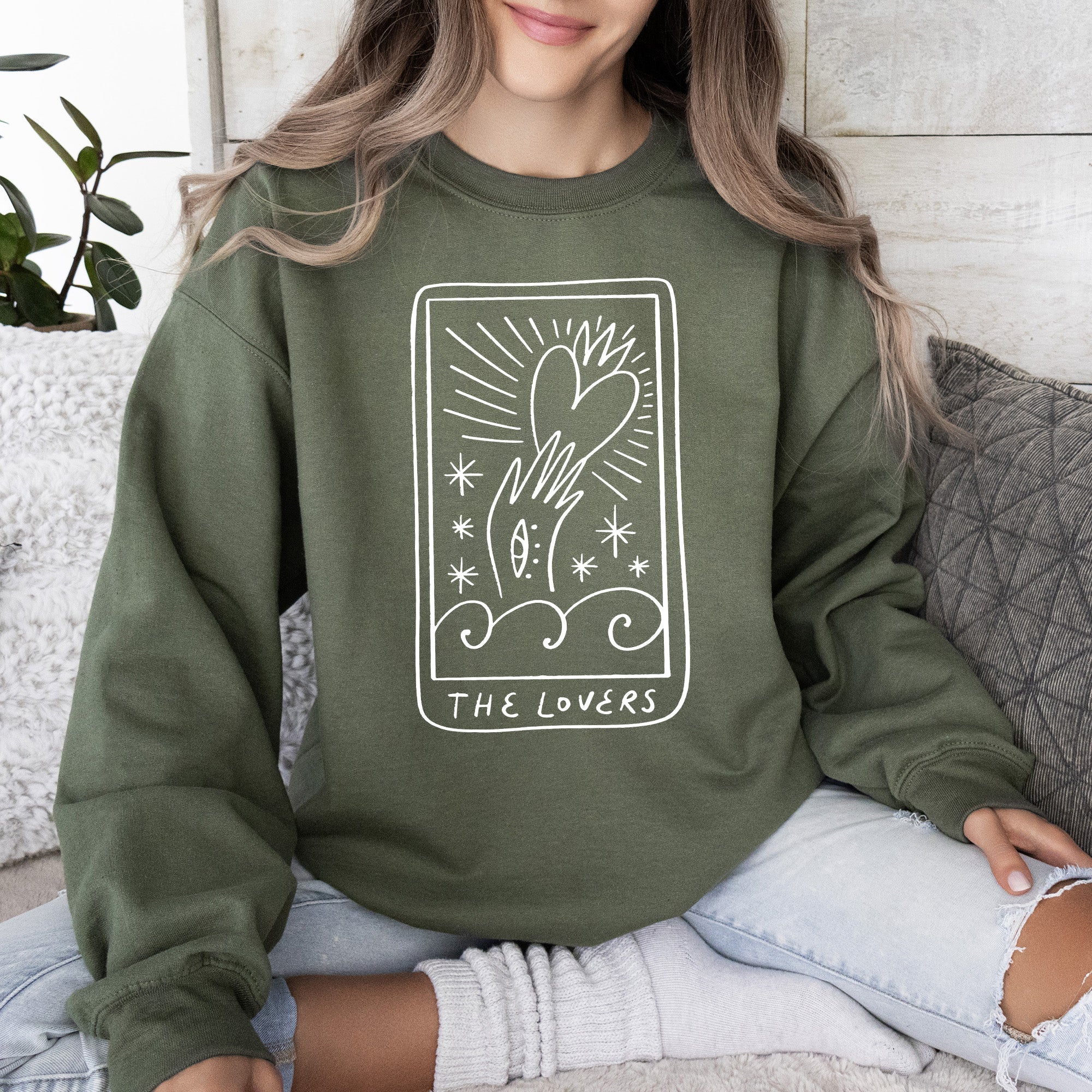 Lovers Tarot, Mystical, Magic, Sweatshirt, Valentine's Day - Che Cose Belle