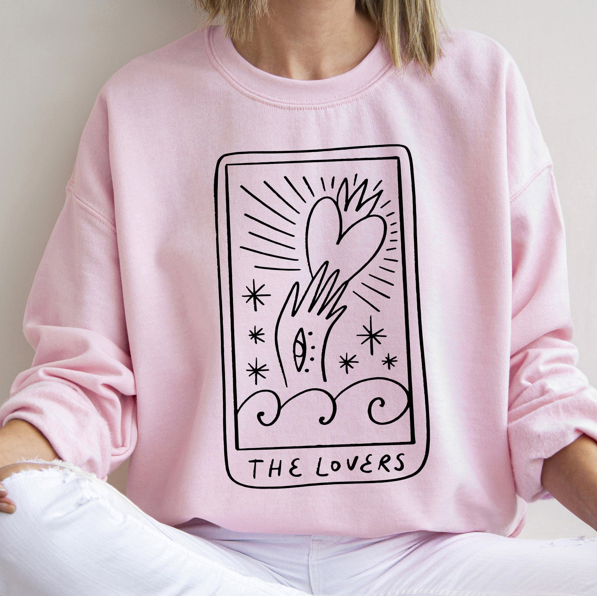 Lovers Tarot, Mystical, Magic, Sweatshirt, Valentine's Day - Che Cose Belle