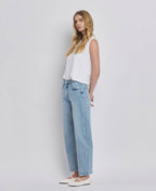 Lovervet by VERVET High Rise Barrel Leg Jeans - Che Cose Belle