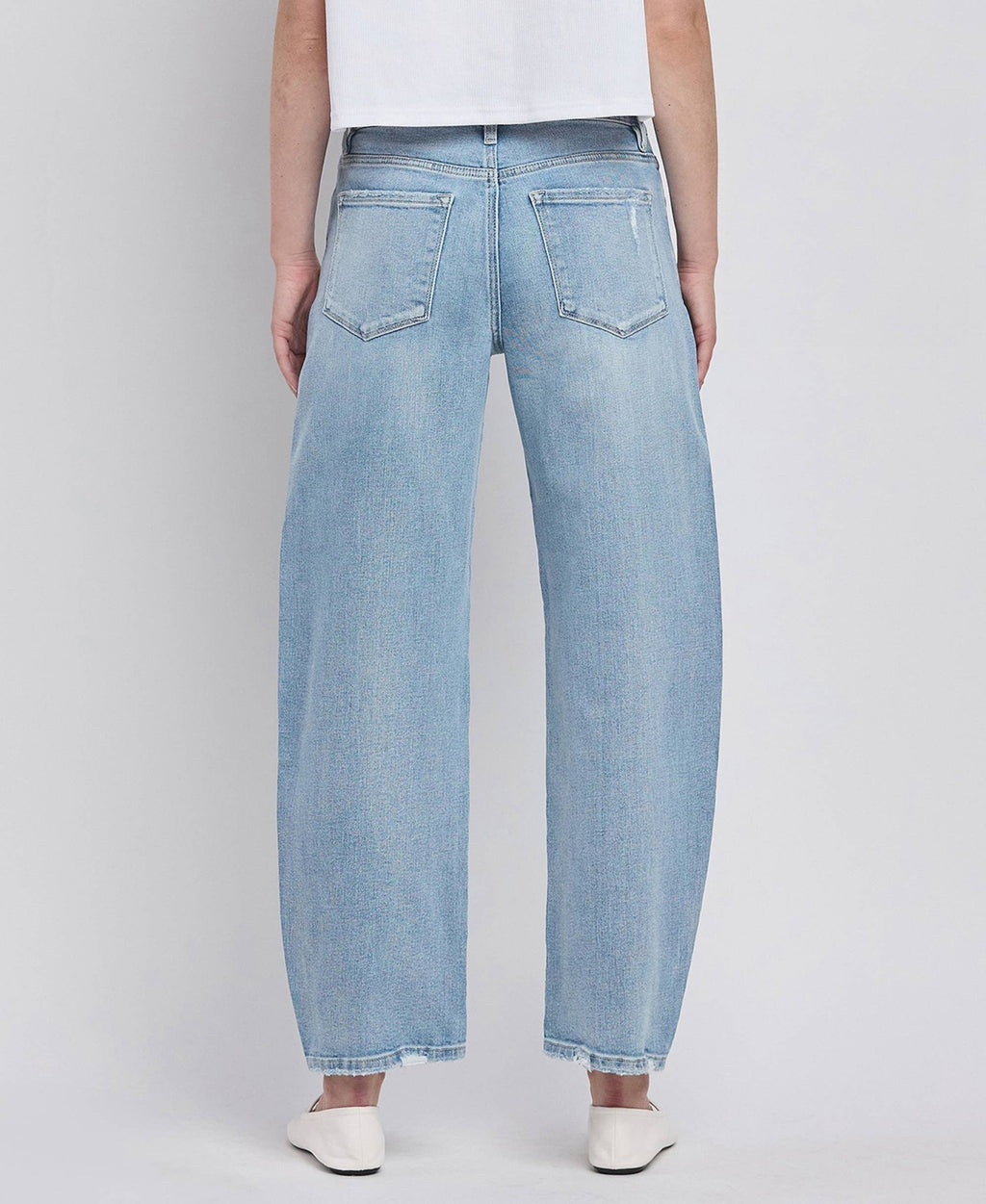 Lovervet by VERVET High Rise Barrel Leg Jeans - Che Cose Belle