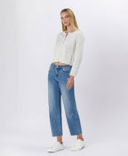 Lovervet by VERVET High Rise Mild Barrel Jeans: Her Possession - Che Cose Belle