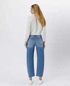Lovervet by VERVET High Rise Mild Barrel Jeans: Her Possession - Che Cose Belle