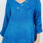 Lu V-Neck Top 100% Cotton Gauze - Che Cose Belle