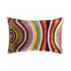 Lucid Silk Velvet Ikat Throw Pillow Cover, 16 X 24 - Che Cose Belle