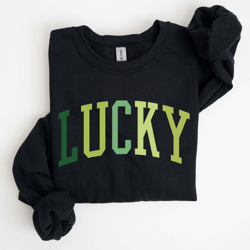 Lucky, Collegiate, St Patrick's Day Sweatshirt - Che Cose Belle