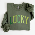 Lucky, Collegiate, St Patrick's Day Sweatshirt - Che Cose Belle