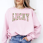 Lucky, Collegiate, Varsity, Vintage, St Patrick's Day, Shamrock, Clover, Lucky, Leprechaun Sweatshirt - Che Cose Belle