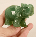 Lucky Elephant Jade Stone Figurine – 1.25 to 1.5 Inch - Che Cose Belle