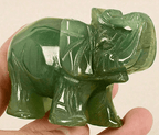 Lucky Elephant Jade Stone Figurine – 1.25 to 1.5 Inch - Che Cose Belle