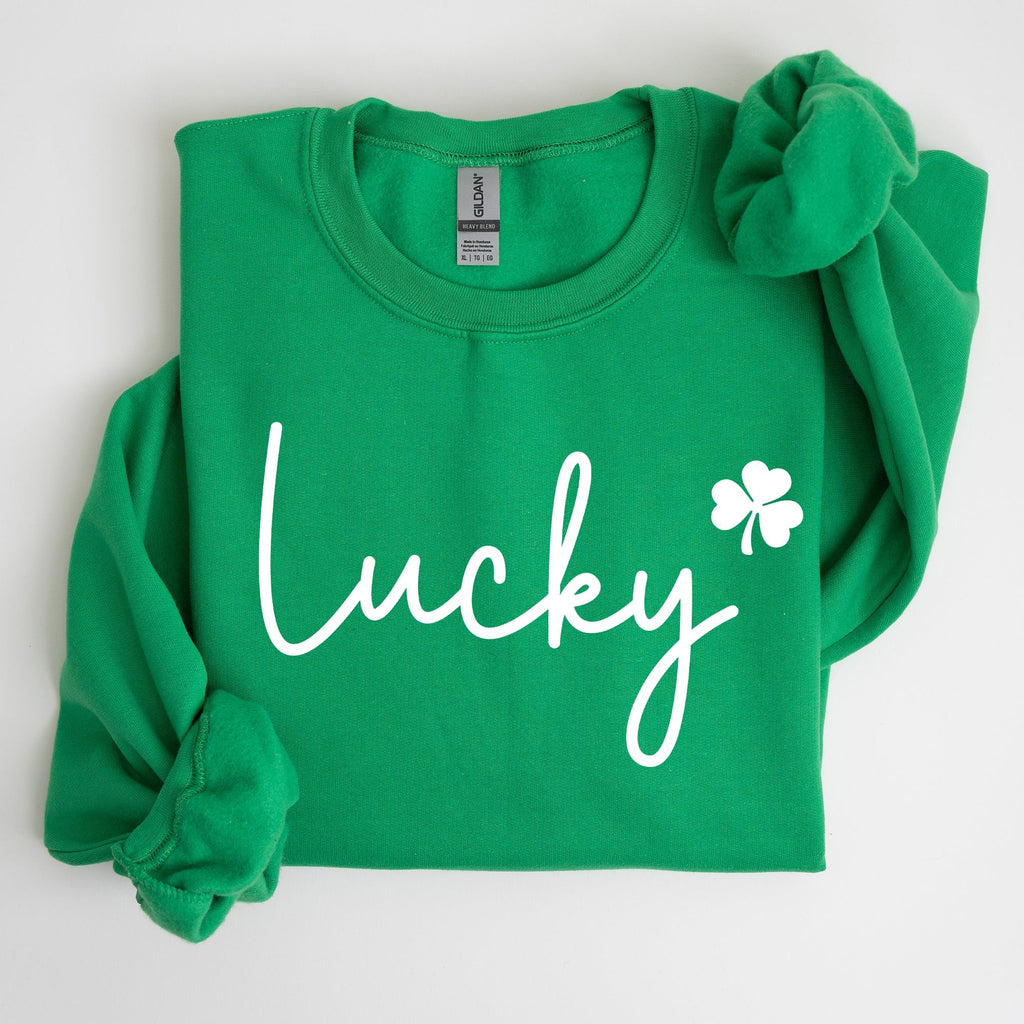 Lucky, Shamrock, St Patrick's Day Sweatshirt - Che Cose Belle