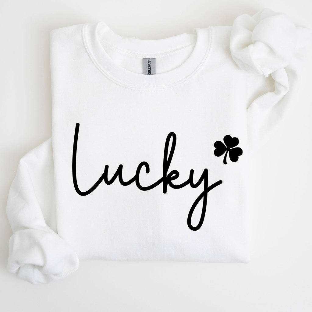 Lucky, Shamrock, St Patrick's Day Sweatshirt - Che Cose Belle