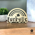 Lucky Us Rainbow Clover Tabletop Sign - Che Cose Belle