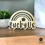 Lucky Us Rainbow Clover Tabletop Sign - Che Cose Belle