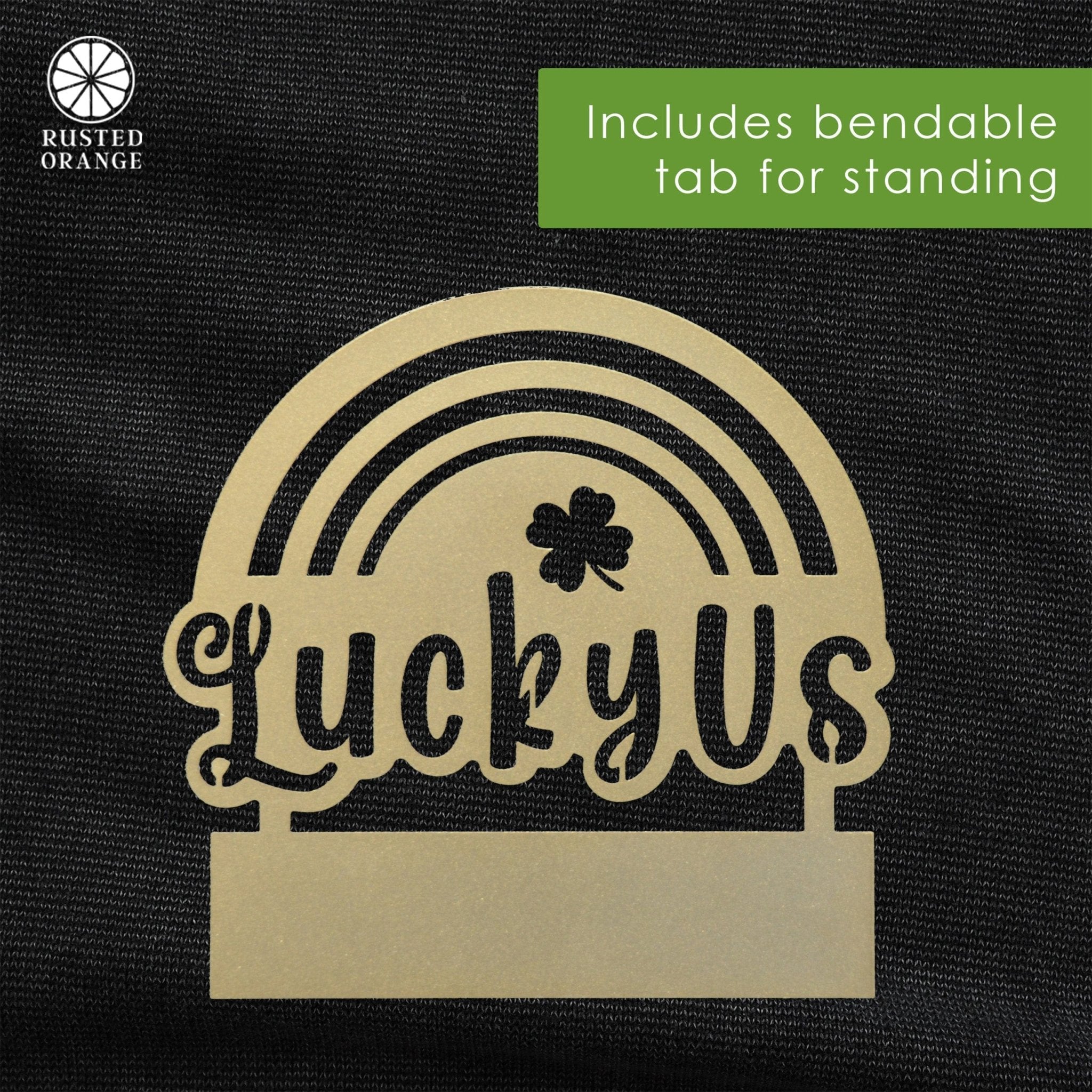 Lucky Us Rainbow Clover Tabletop Sign - Che Cose Belle