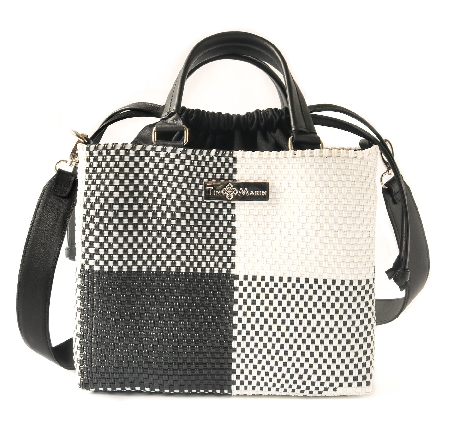 Lucy Medium Woven Crossbody Drawstring Bag - Che Cose Belle