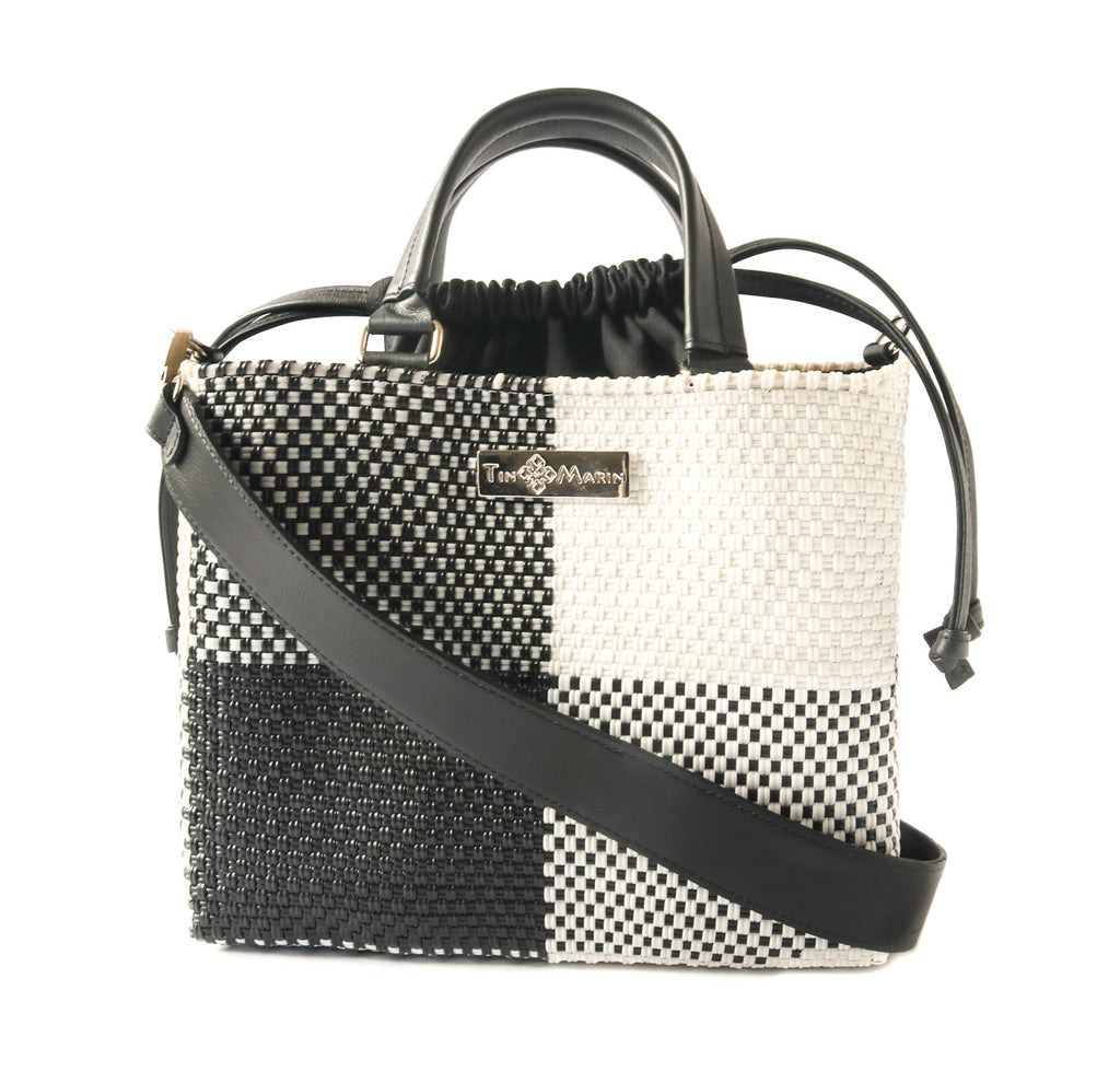 Lucy Medium Woven Crossbody Drawstring Bag - Che Cose Belle