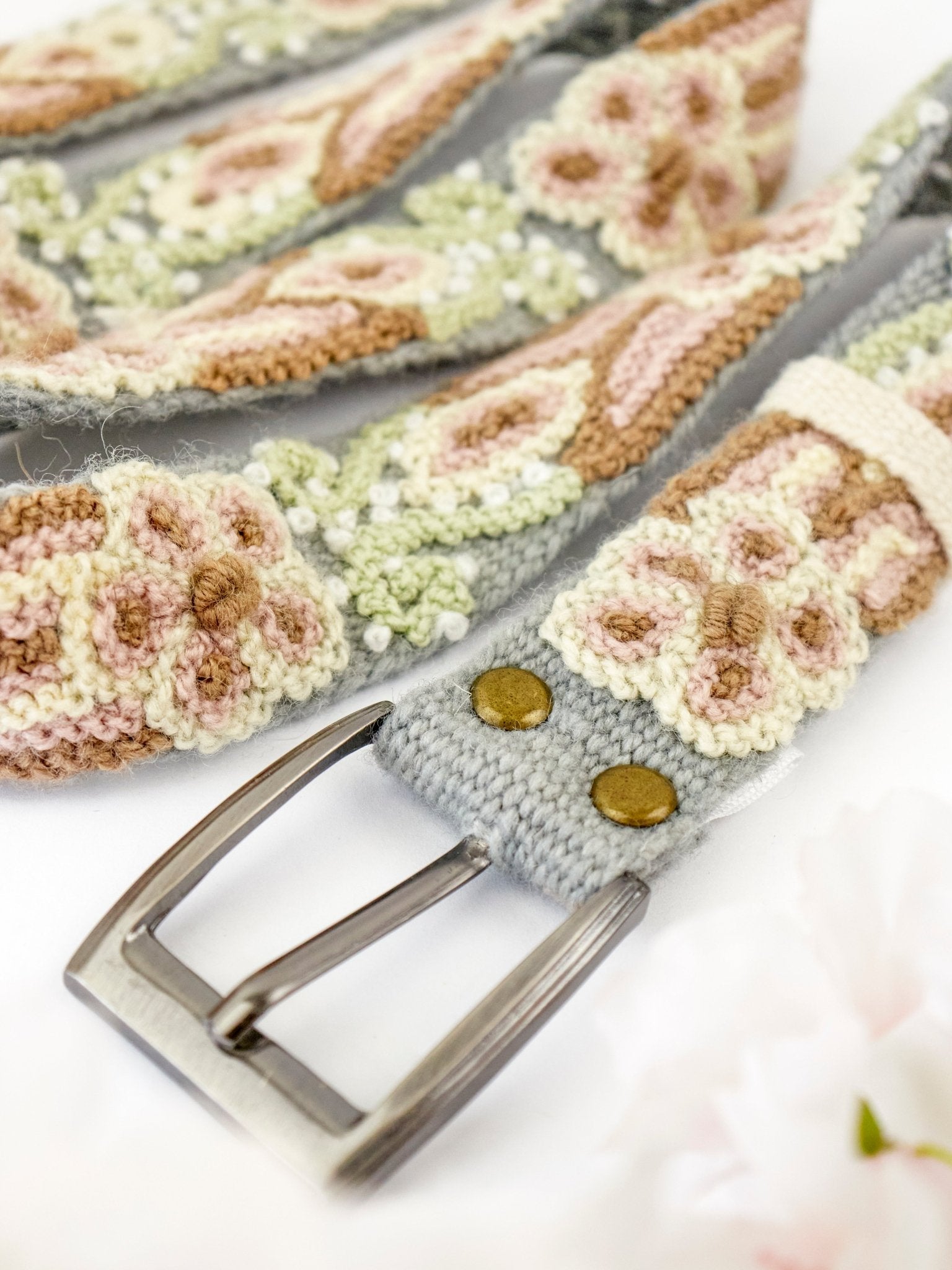 Luisa Emboidered Skinny Belt - Che Cose Belle
