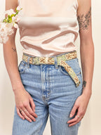 Luisa Emboidered Skinny Belt - Che Cose Belle