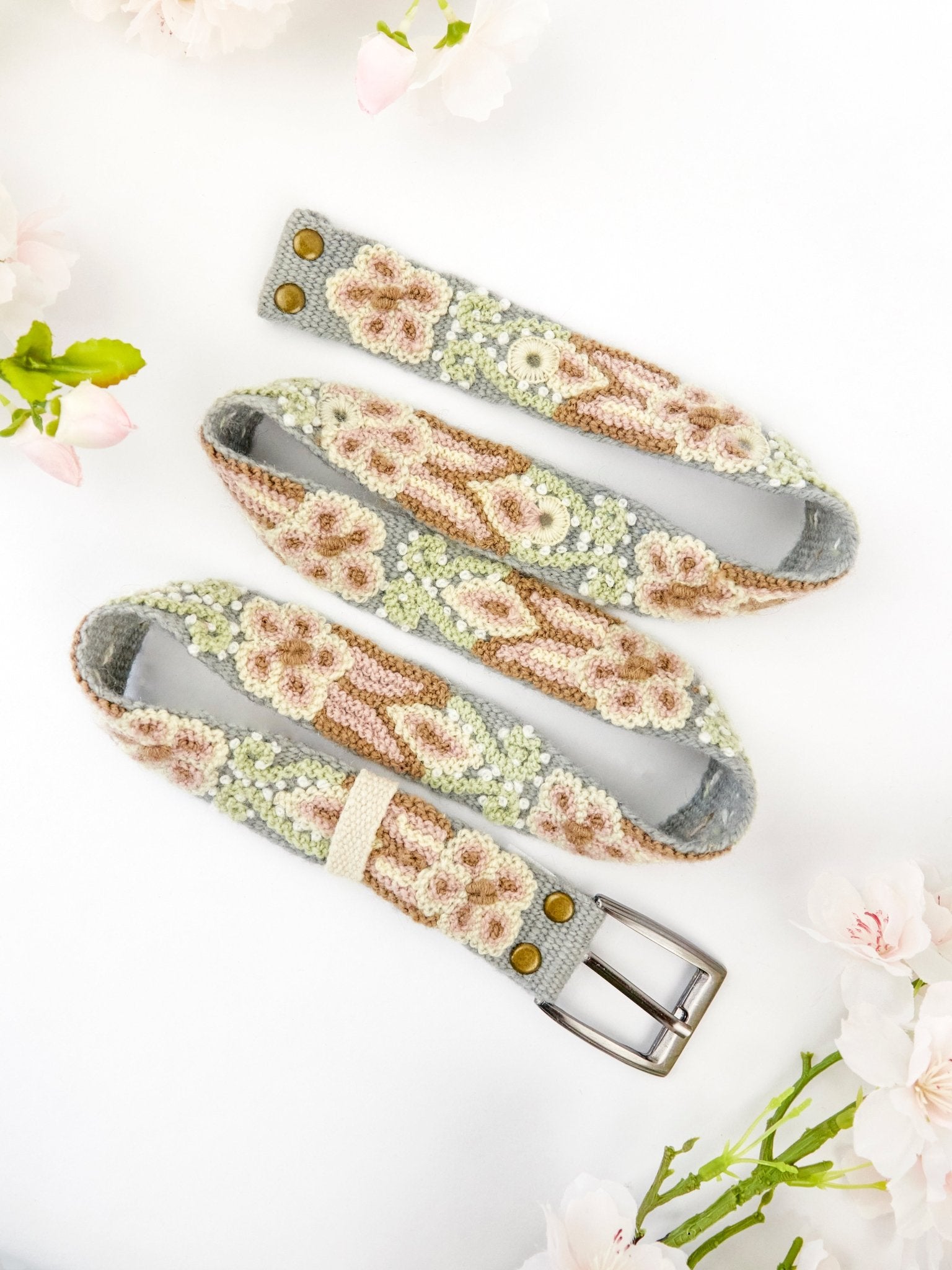 Luisa Emboidered Skinny Belt - Che Cose Belle