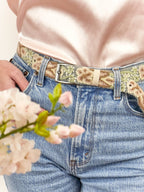 Luisa Emboidered Skinny Belt - Che Cose Belle