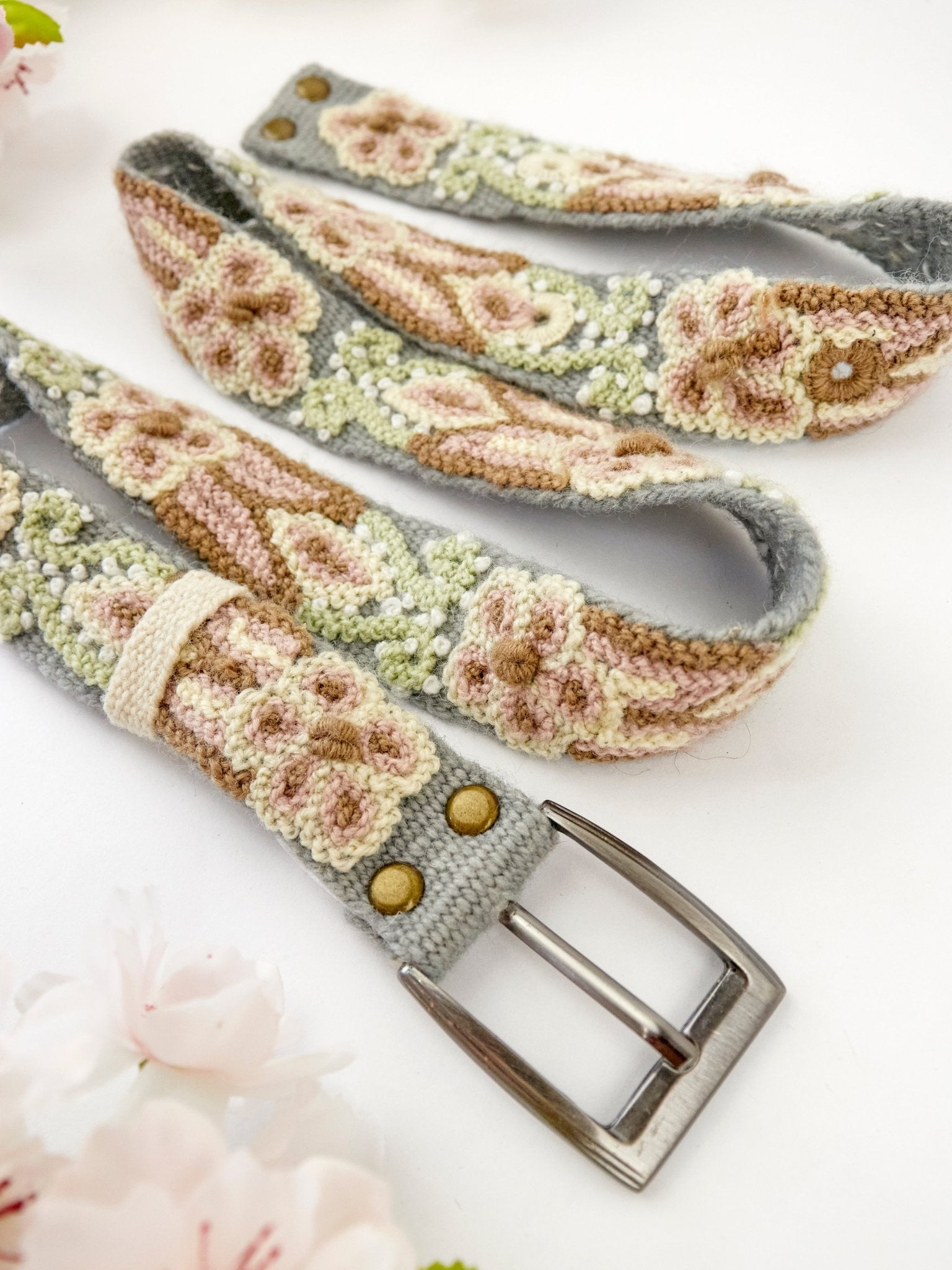 Luisa Emboidered Skinny Belt - Che Cose Belle