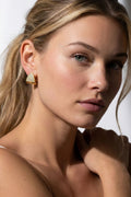 Luna Waterproof Dainty Triangle Zircon Pave Stud - Che Cose Belle