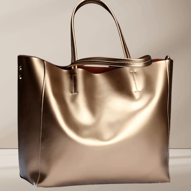 Luxe Leather Tote: Timeless & Sophisticated - Che Cose Belle