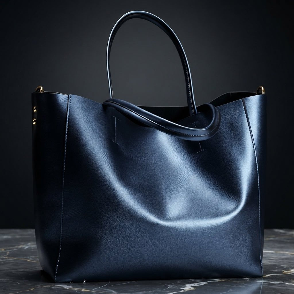 Luxe Leather Tote: Timeless & Sophisticated - Che Cose Belle