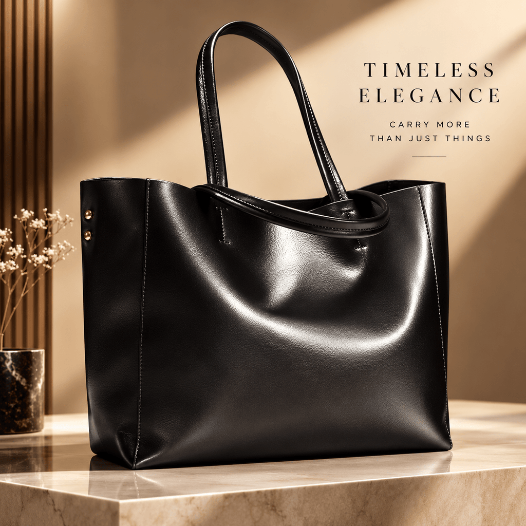 Luxe Leather Tote: Timeless & Sophisticated - Che Cose Belle