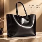 Luxe Leather Tote: Timeless & Sophisticated - Che Cose Belle
