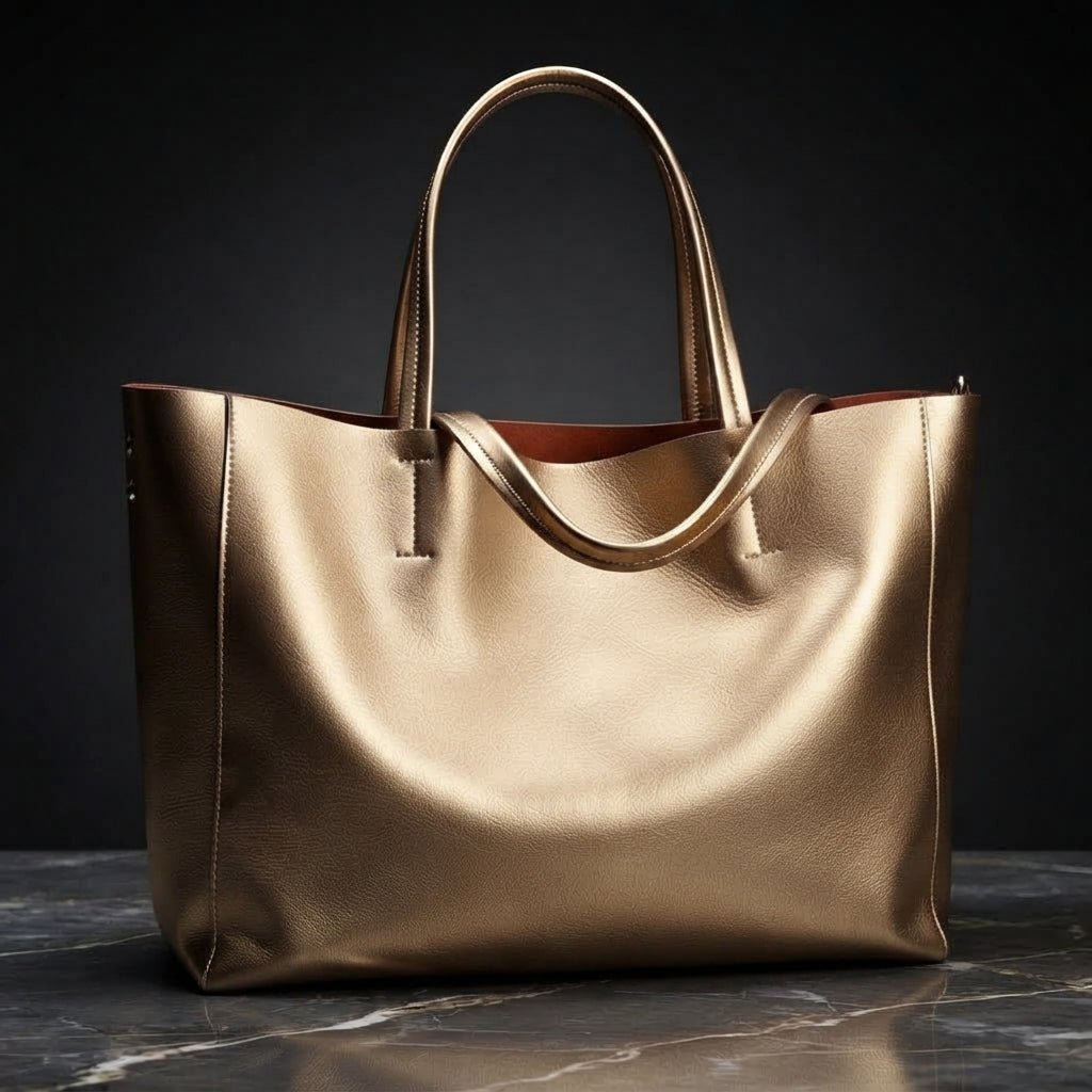 Luxe Leather Tote: Timeless & Sophisticated - Che Cose Belle