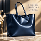Luxe Leather Tote: Timeless & Sophisticated - Che Cose Belle