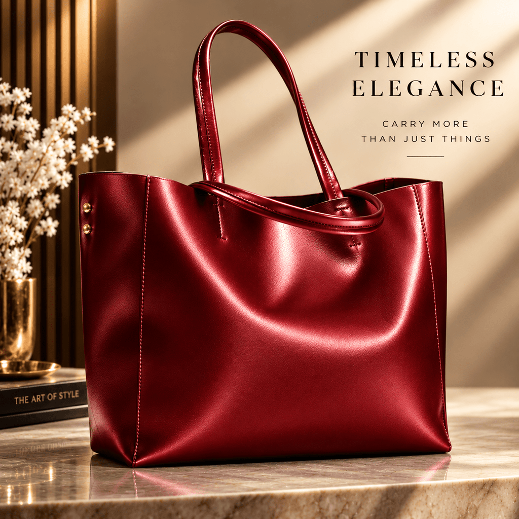 Luxe Leather Tote: Timeless & Sophisticated - Che Cose Belle