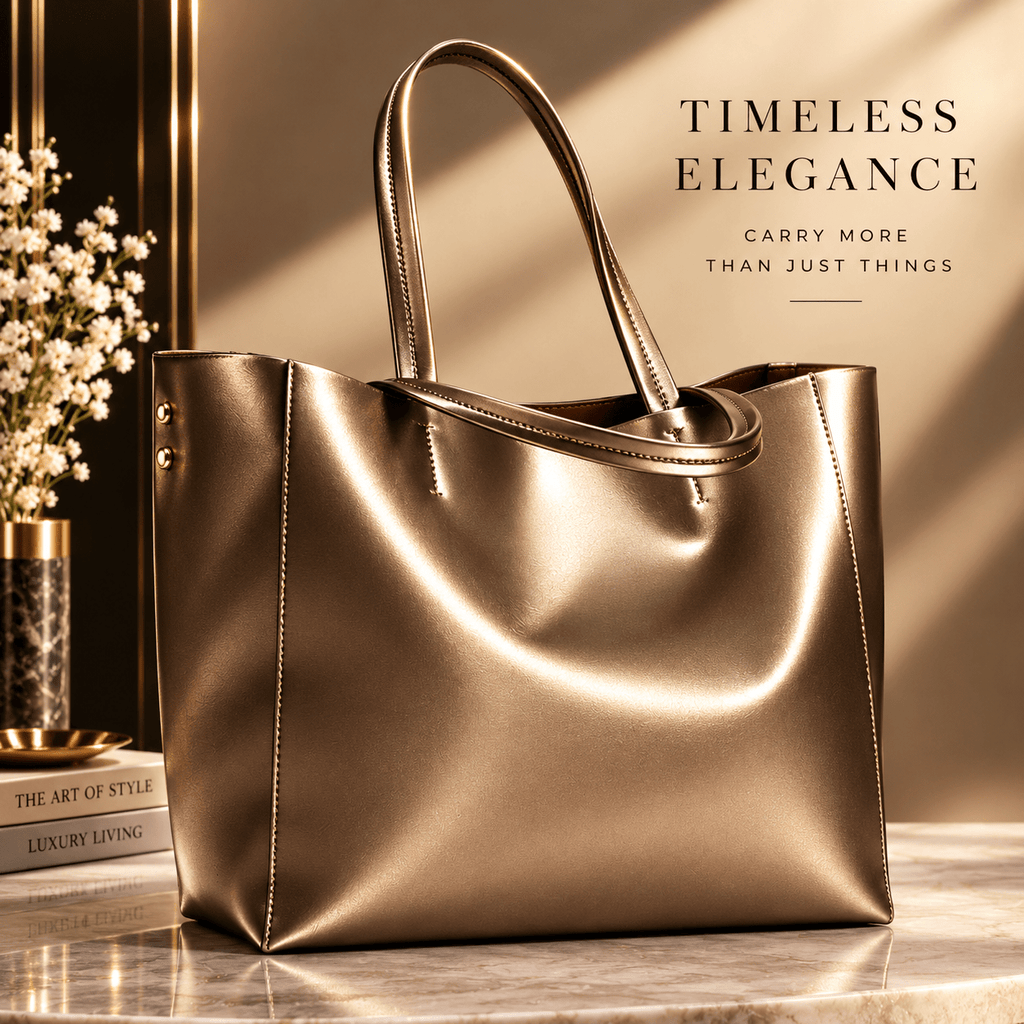 Luxe Leather Tote: Timeless & Sophisticated - Che Cose Belle