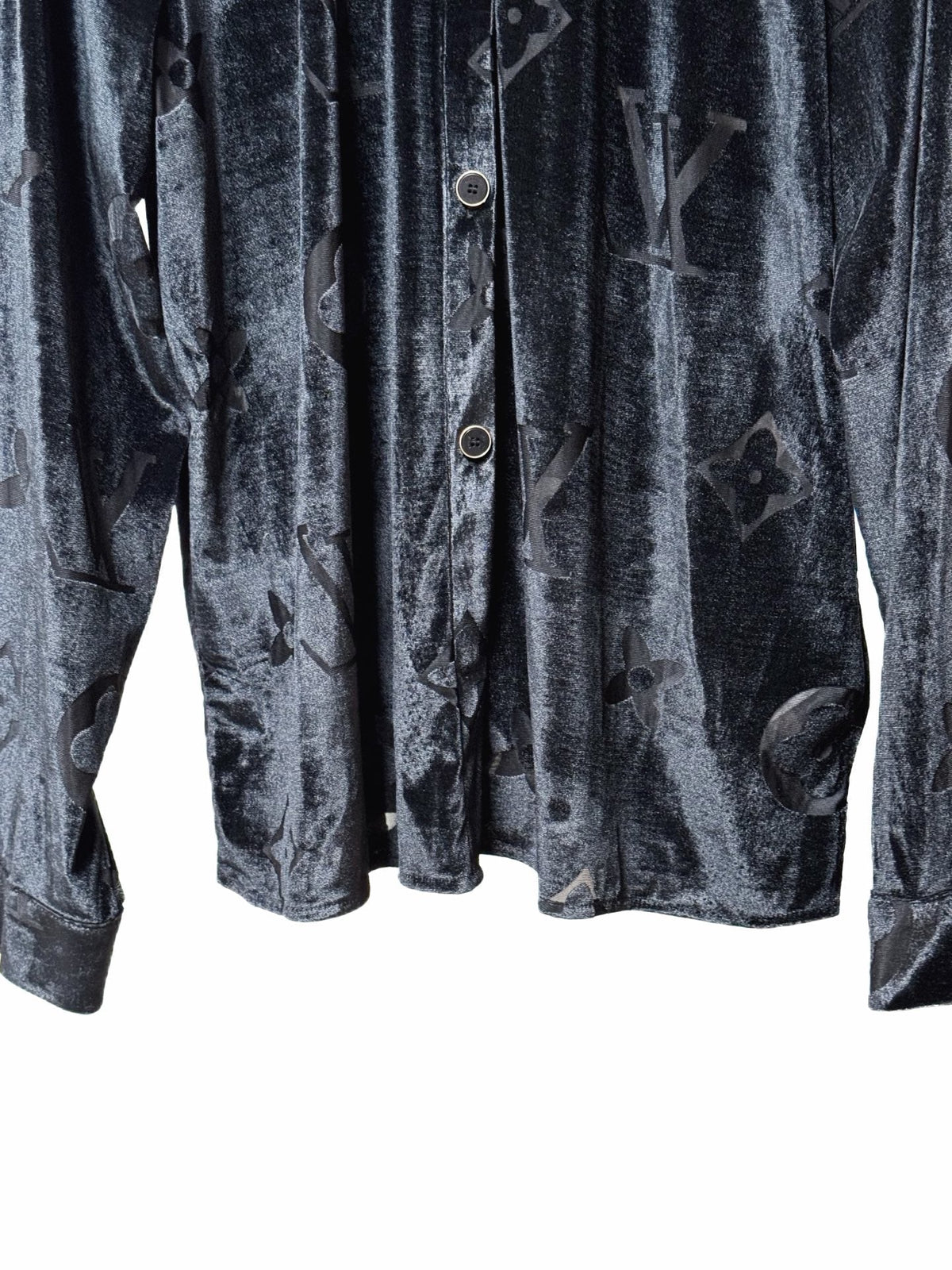 LV All-over Velvet Long-sleeved Shirt - Che Cose Belle