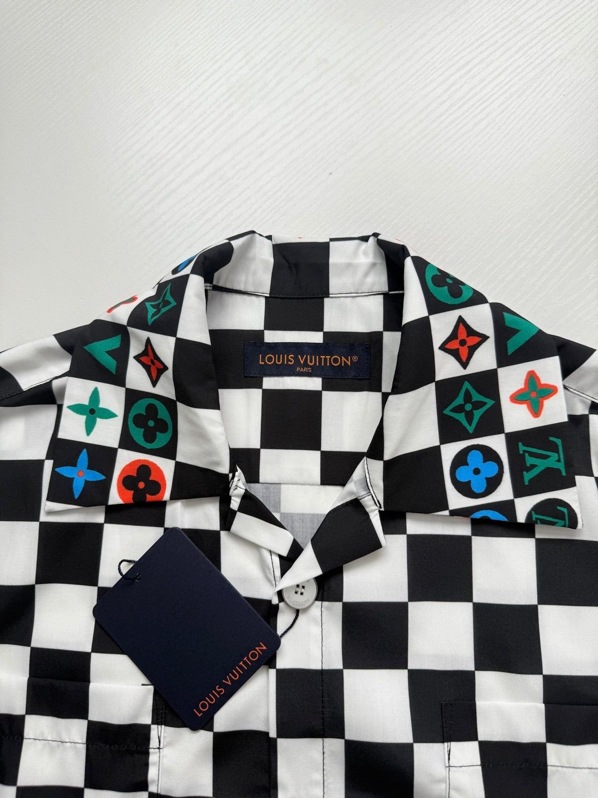 LV checkered Short-Sleeve Shirt - Che Cose Belle
