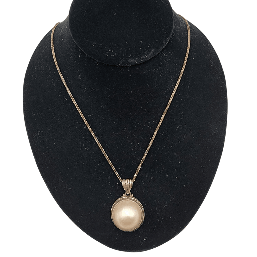 Mabe Pearl Silver Necklace | Jules Jewelbox - Che Cose Belle
