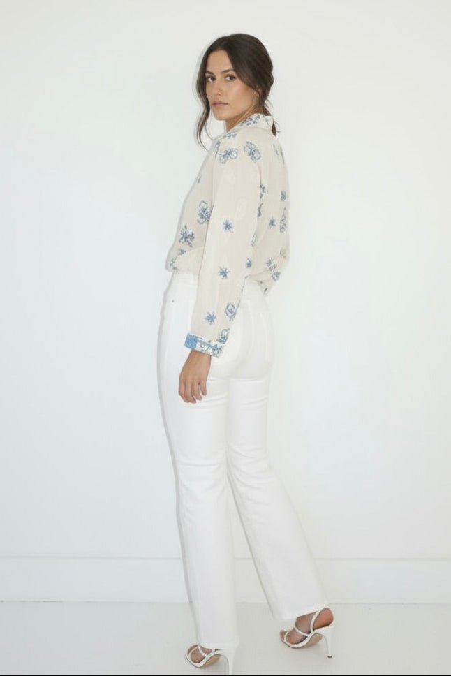 Mable Shirt in Salt Air Embroidery - Che Cose Belle
