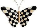MACKENZIE - CHILDS Pot Climber, Decorative Flowerpot Hanger, Indoor and Outdoor Planter Hanging Decor, Courtly Check Butterfly - Che Cose Belle