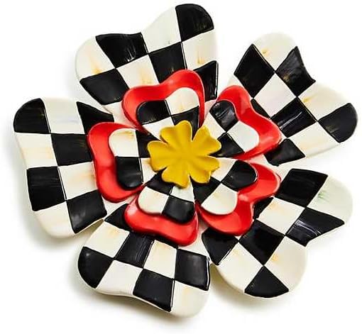 MACKENZIE - CHILDS Pot Climber, Decorative Flowerpot Hanger, Indoor and Outdoor Planter Hanging Decor, Dolce Vita Flower - Che Cose Belle